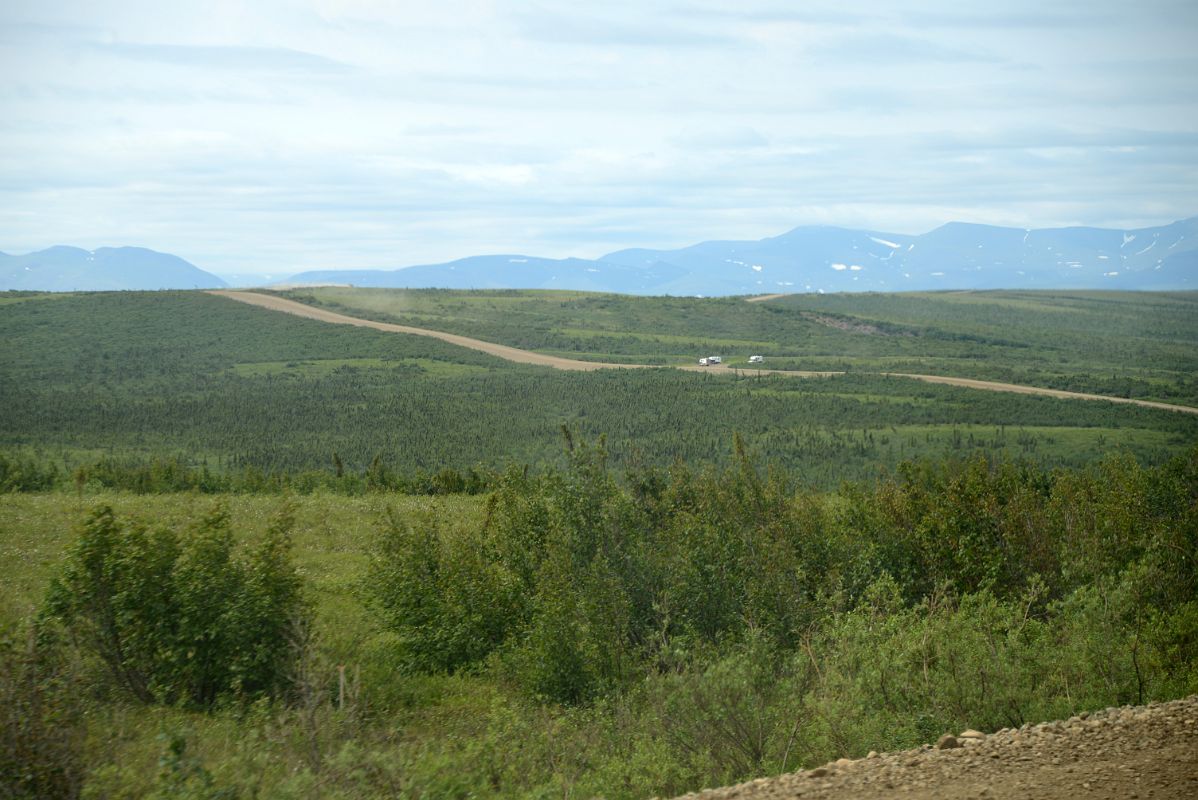 09C The Dempster Highway With Richardson Mountains Beyond On Day Tour From Inuvik To Arctic Circle